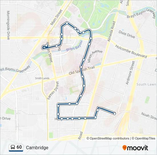 60 Bus Line Map
