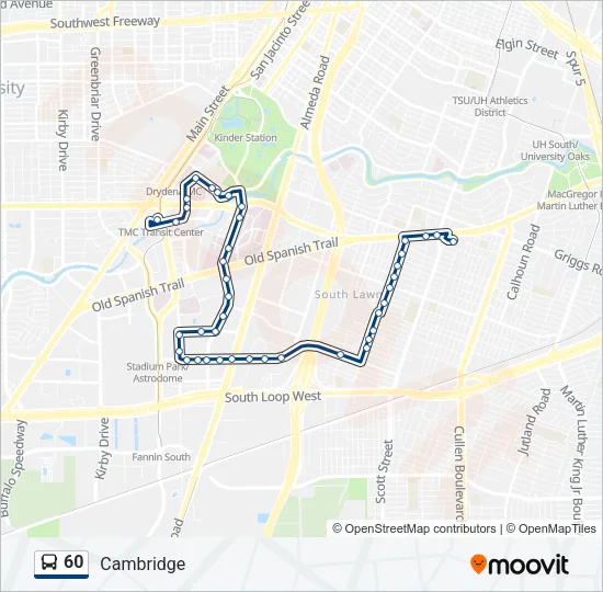 60 Bus Line Map