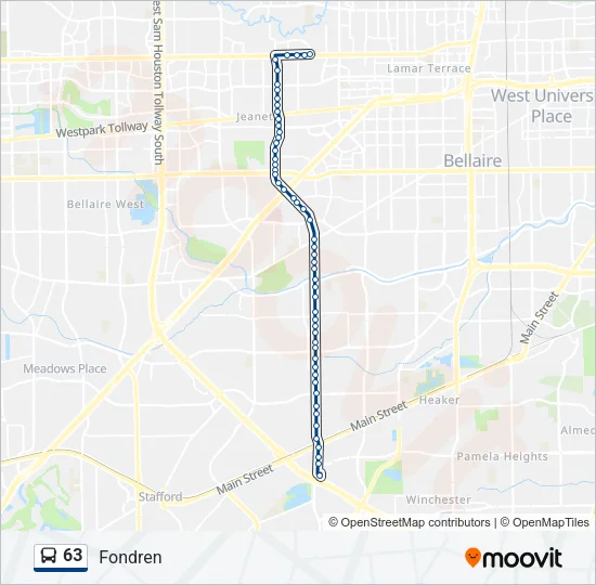63 Bus Line Map