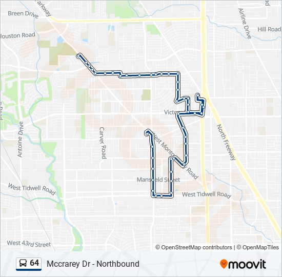 64 bus Line Map