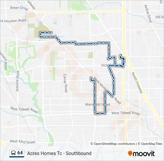64 Bus Line Map