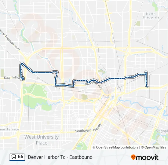 66 Bus Line Map