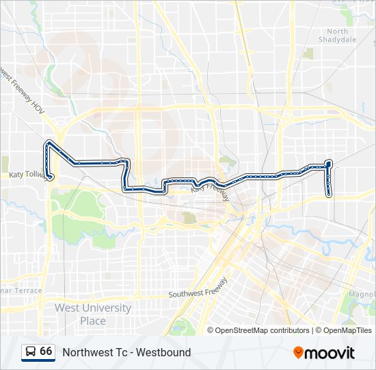 66 bus Line Map