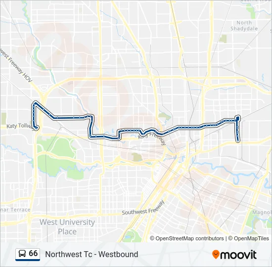 66 Bus Line Map