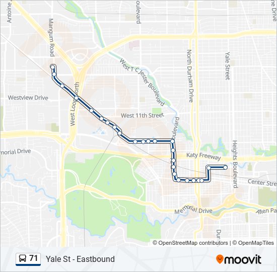 71 bus Line Map