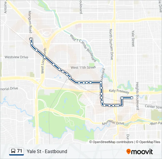 71 Bus Line Map