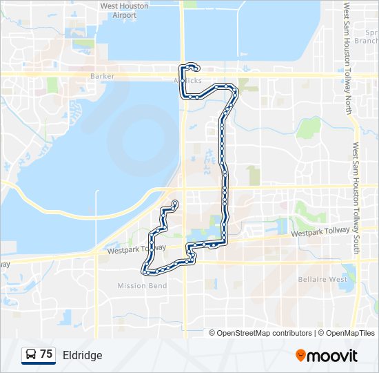 75 bus Line Map