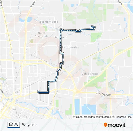 78 Bus Line Map