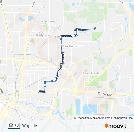 78 Bus Line Map