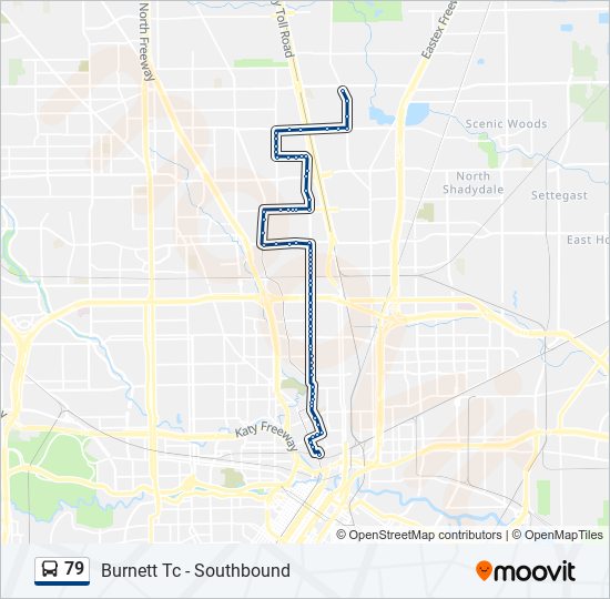 Mapa de 79 de autobús