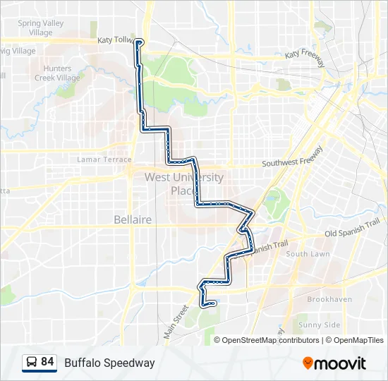 84 Bus Line Map