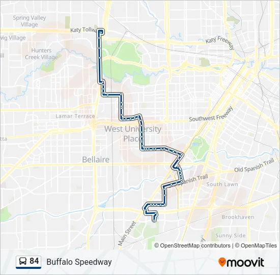 84 Bus Line Map