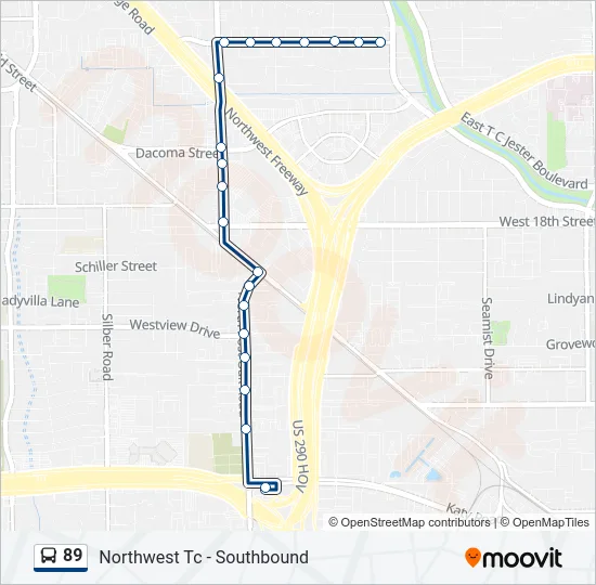 89 Bus Line Map