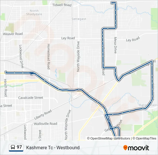 97 Bus Line Map