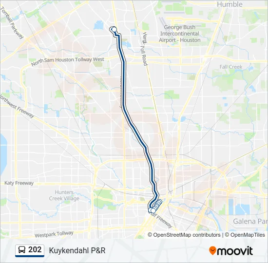 202 Bus Line Map