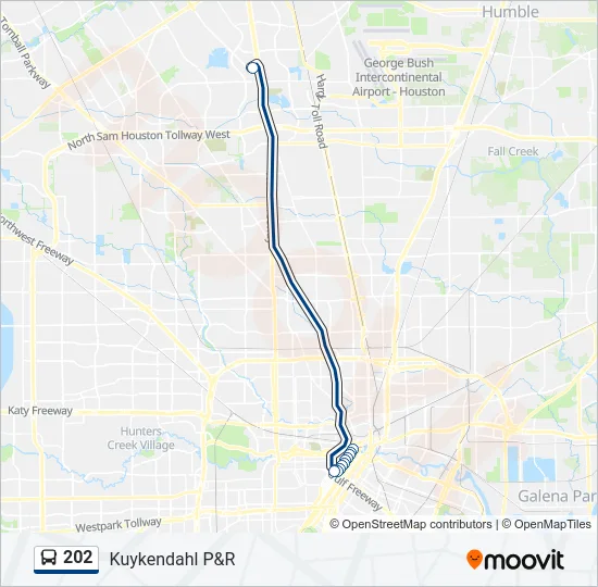 202 Bus Line Map