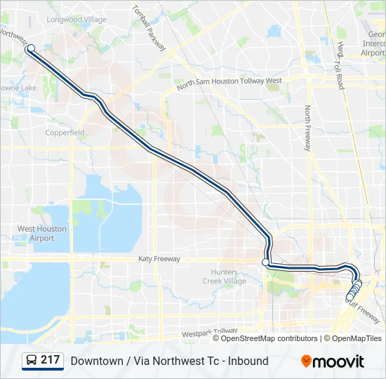 217 Bus Line Map