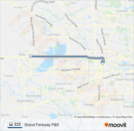 222 Bus Line Map