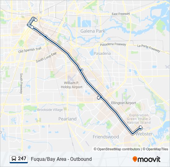 247 bus Line Map