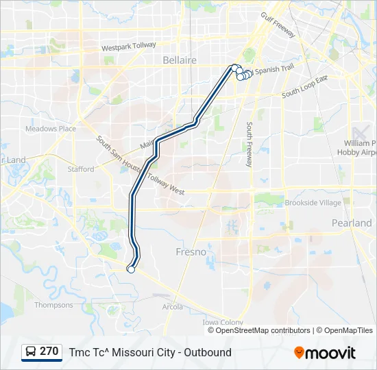 270 Bus Line Map