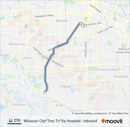 270 Bus Line Map