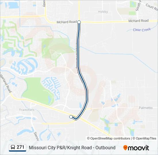 271 Bus Line Map