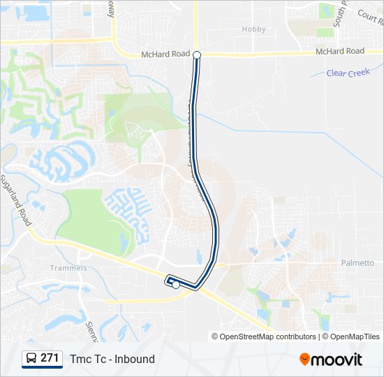 271 bus Line Map