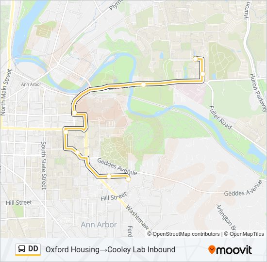 DD bus Line Map