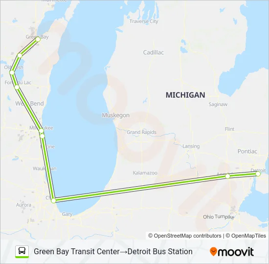 FLIXBUS 2550 Bus Line Map