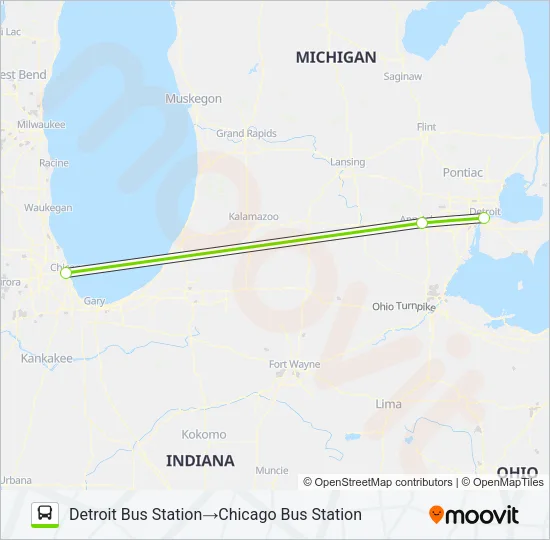 FLIXBUS 2550 Bus Line Map