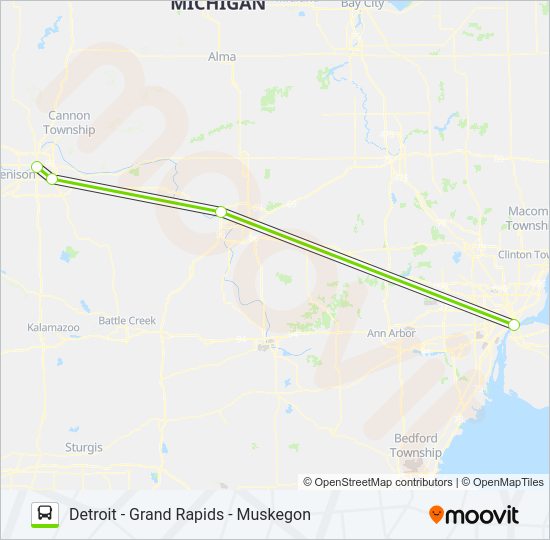 FLIXBUS 2551 bus Line Map