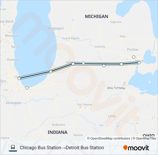 GREYHOUND US0160 Bus Line Map