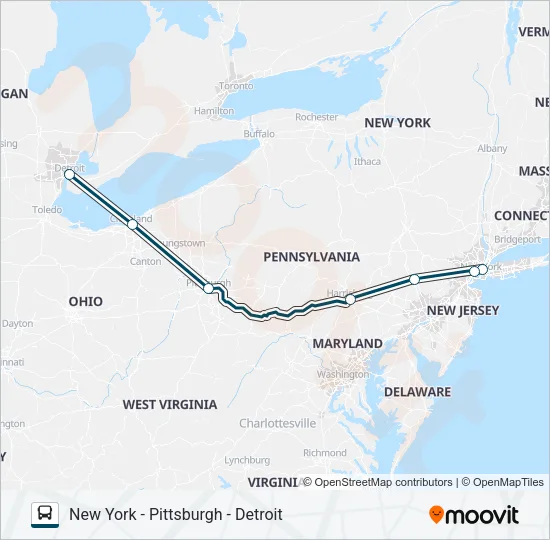 GREYHOUND US0420 Bus Line Map