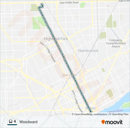 4 Bus Line Map