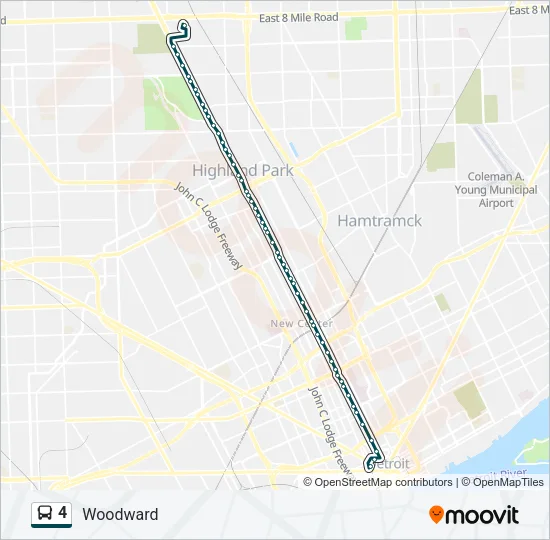 4 Bus Line Map