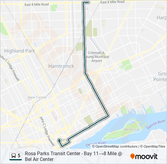 5 bus Line Map