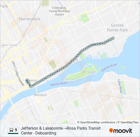 9 Bus Line Map