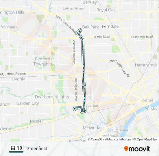 10 Bus Line Map
