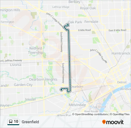 10 Bus Line Map