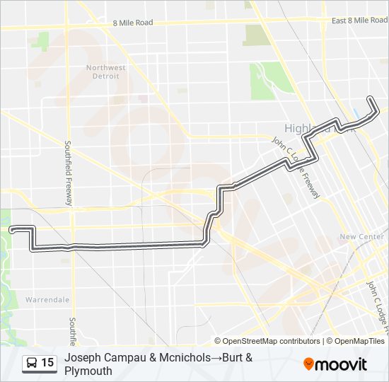 15 bus Line Map