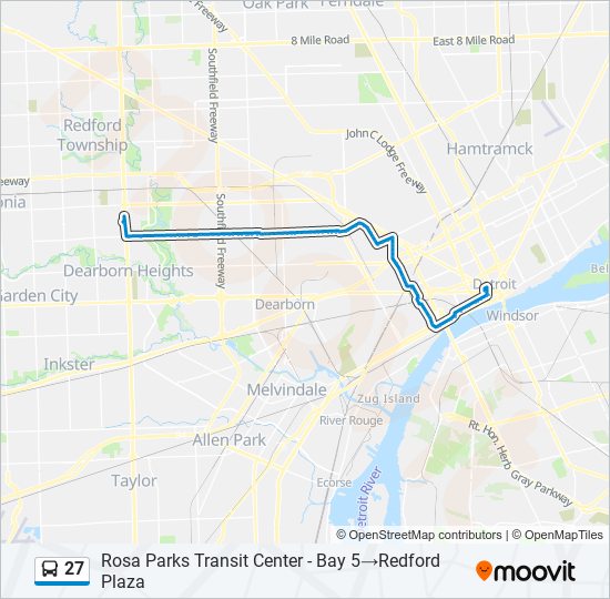 27 bus Line Map