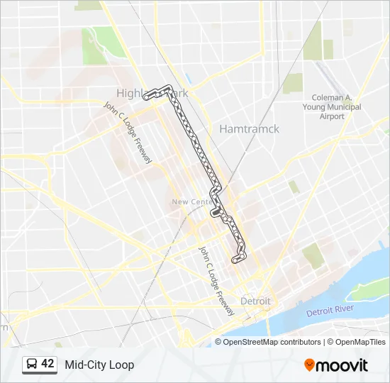 42 Bus Line Map