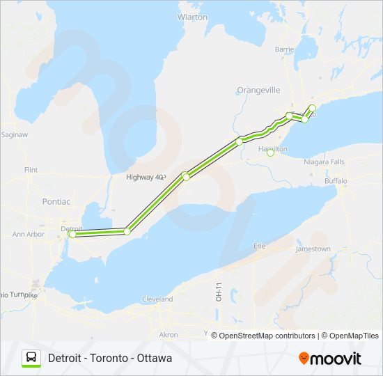 Ruta flixbus 2701: horarios, paradas y mapas - Detroit Bus Station‎→ ...