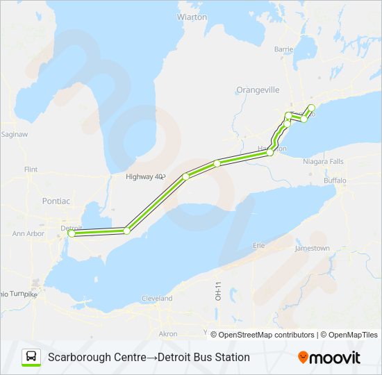 FLIXBUS N2706 Bus Line Map