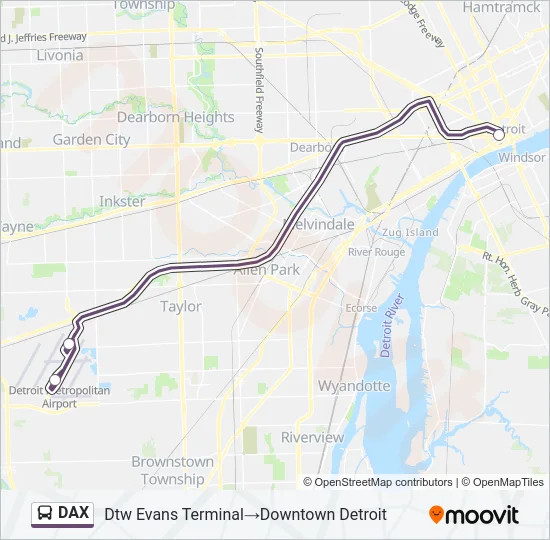 DAX Bus Line Map