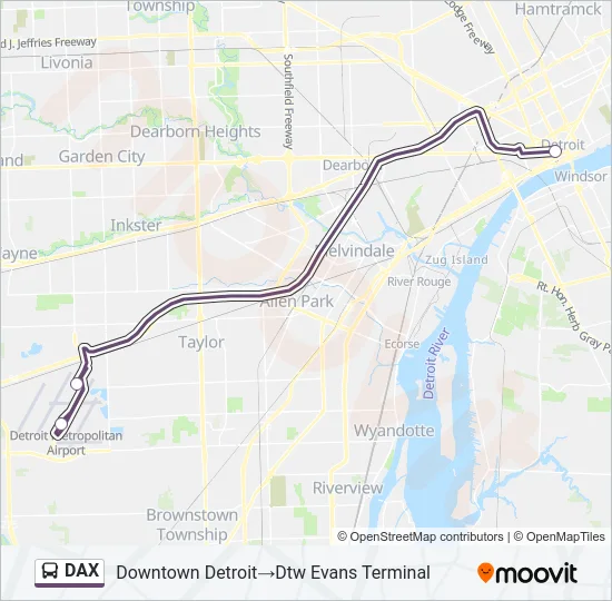 DAX Bus Line Map