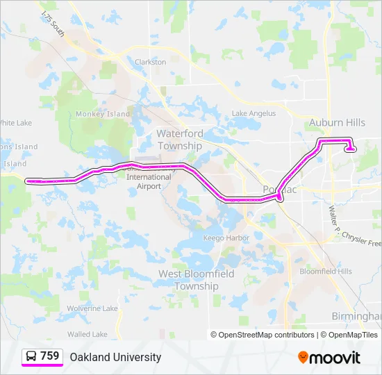 759 Bus Line Map