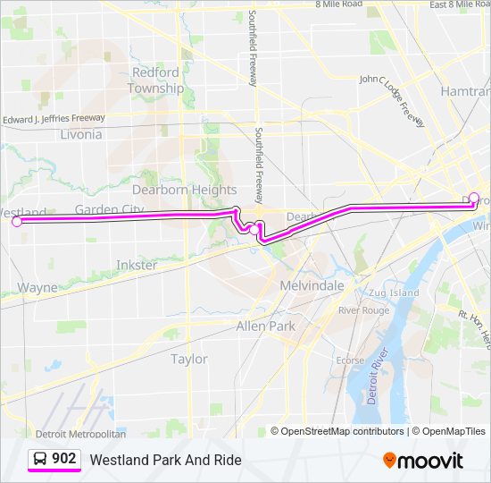 902 Bus Line Map