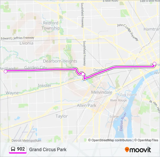 902 Bus Line Map