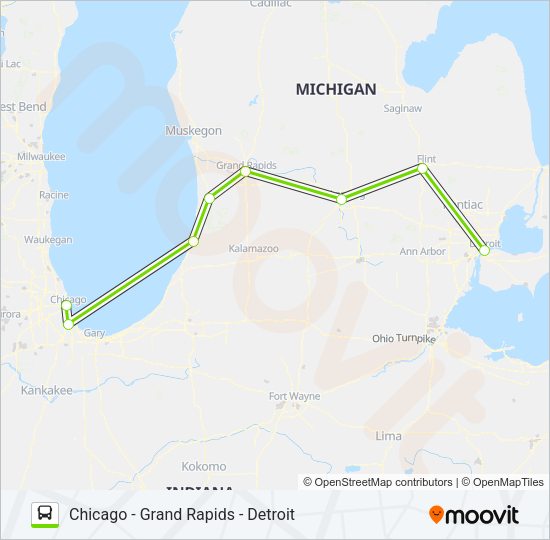 Ruta flixbus 2552: horarios, paradas y mapas - Detroit Bus Station‎→ ...